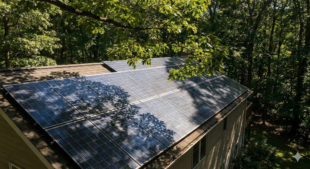 Studiu de caz: Cum am invins umbra padurii cu invertoarele Huawei si optimizoare pe fiecare panou Studiu de caz: Cum am invins umbra padurii cu invertoarele Huawei si optimizoare pe fiecare panou